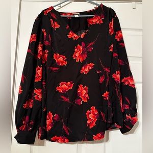 Beautiful floral blouse women target Ava and Viv 2X